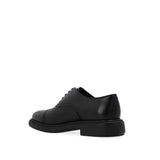 Salvatore Ferragamo Black Calfskin Oxfords And Derbies