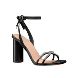 Dior Black Calfskin Stiletto Heel Sandals