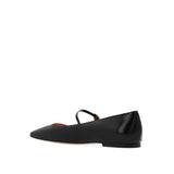 Gianvito Rossi Black Calfskin Ballet Flats