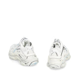 Balenciaga White Calfskin Chunky Sneakers