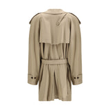 Balenciaga Beige Cotton Trench Coat
