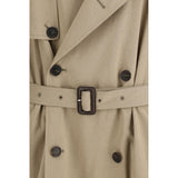 Balenciaga Beige Cotton Trench Coat