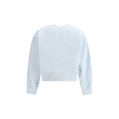 Alexander McQueen Light Blue Cotton Sweatshirt