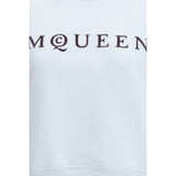 Alexander McQueen Light Blue Cotton Sweatshirt