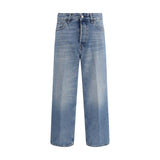 Haikure Blue Cotton Boyfriend Jeans