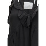 Marant Etoile Black Cotton Casual Dress
