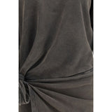 Marant Etoile Gray Cotton Casual Dress