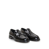 Dolce & Gabbana Black Calfskin Slip-On Loafers