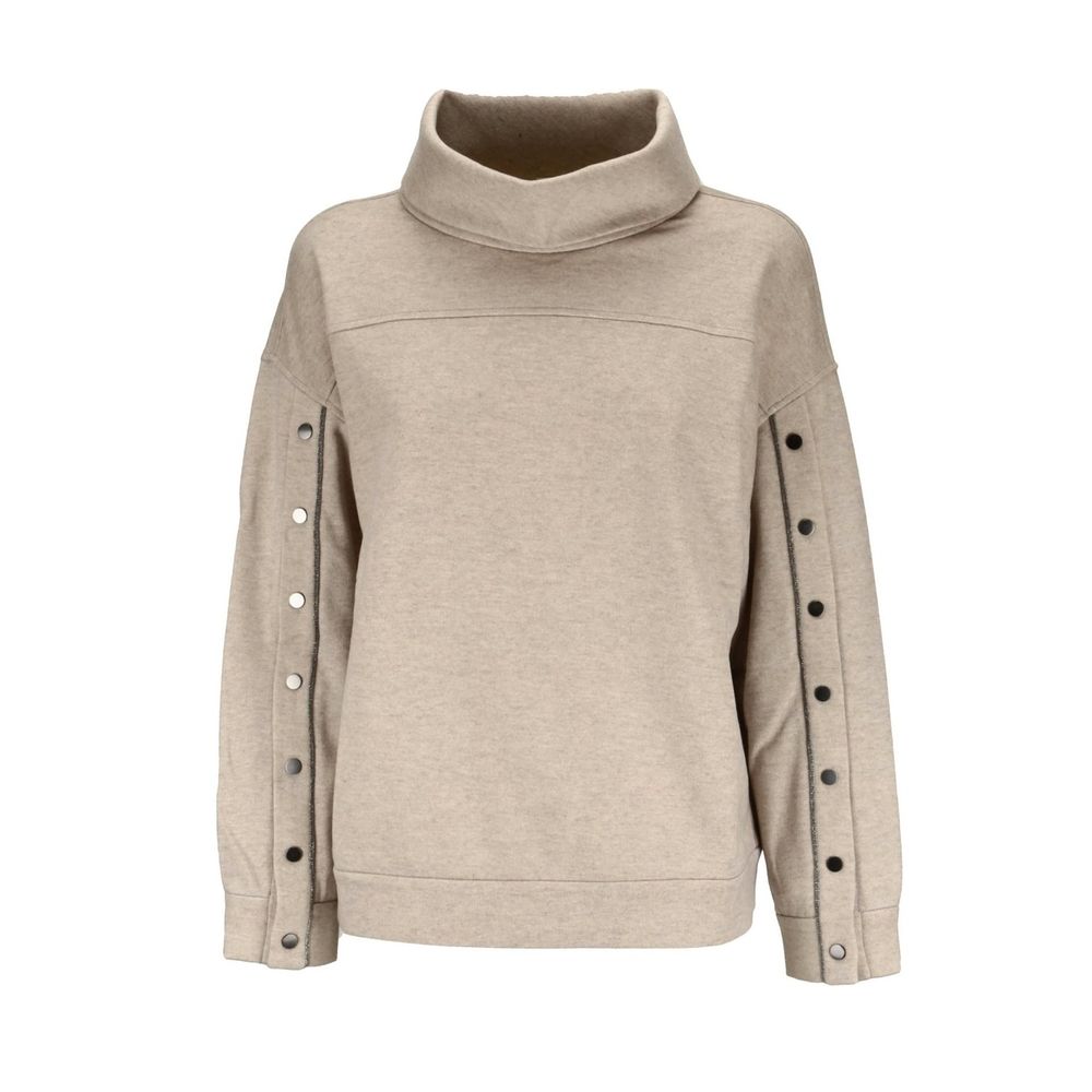 Brunello Cucinelli Beige Cashmere Sweatshirt