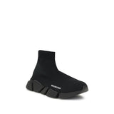 Balenciaga Black Rubber Athletic Sneakers