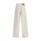 Haikure White Cotton Straight-Leg Jeans