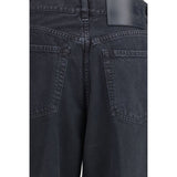 Haikure Black Cotton Straight-Leg Jeans