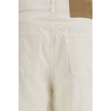 Haikure White Cotton Bermuda Shorts