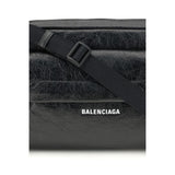 Balenciaga Black Lamb Ovis Aries Aries Shoulder Bag
