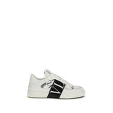 Valentino Garavani White Calf Leather Bos Taurus Low Top Sneakers