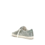 Golden Goose Silver Fabric Low Top Sneakers