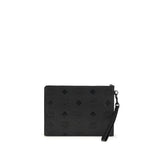 MCM Black Calf Leather Bos Taurus Clutch Bag
