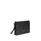 MCM Black Calf Leather Bos Taurus Clutch Bag