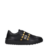 Valentino Garavani Black Leather Sneakers