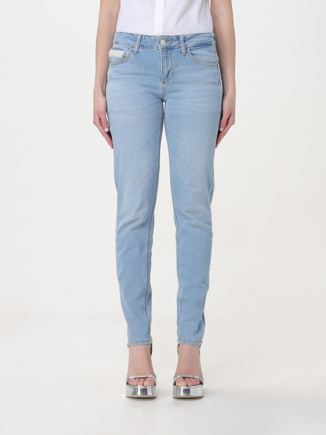 Liu Jo Blue Cotton Straight-Leg Jeans