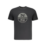 North Sails Black Cotton Men T-Shirt