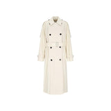 Burberry White Cotton Coat