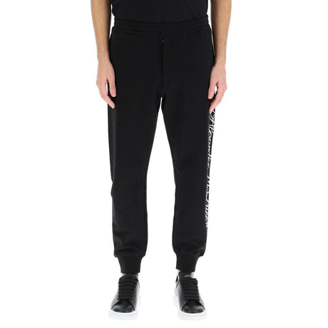 Alexander McQueen Black Cotton Joggers (Workout Pants)