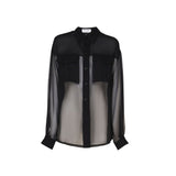 Saint Laurent Black Silk Shirt