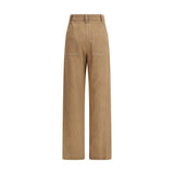 Brunello Cucinelli Brown Cotton Casual Pants
