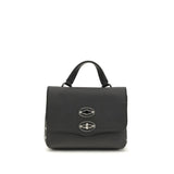 Zanellato Black Calf Leather Bos Taurus Handbag
