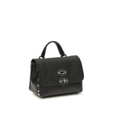 Zanellato Black Calf Leather Bos Taurus Handbag
