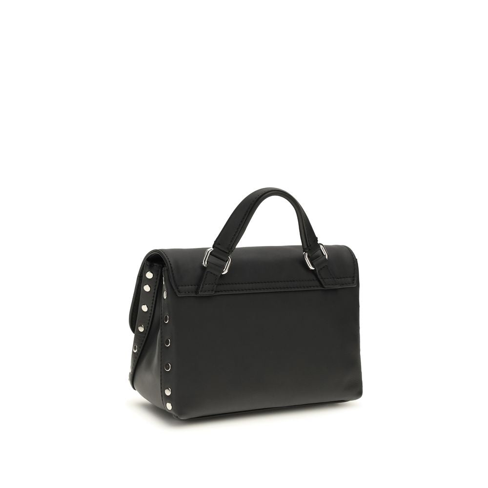 Zanellato Black Calf Leather Bos Taurus Handbag