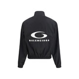 Balenciaga Black Cotton Shell Jacket