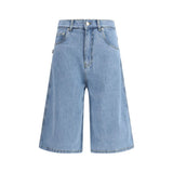 Coperni Blue Cotton Bermuda Shorts