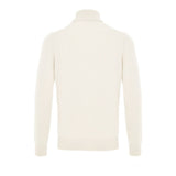 Gran Sasso White Wool Turtleneck