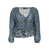 Desigual Blue Polyester Women Blouse