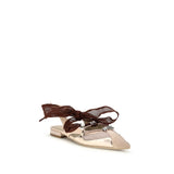 PINKO Multicolor Calf Leather Bos Taurus Ballet Flats