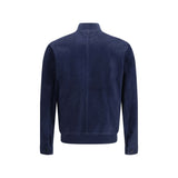 Salvatore Santoro Blue Calf Leather Bos Taurus Shell Jacket