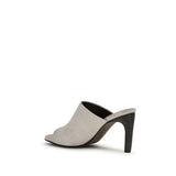 Brunello Cucinelli Gray Calf Leather Bos Taurus Mules