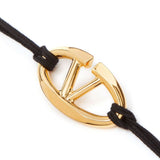 Valentino Garavani Black Cotton Bracelet