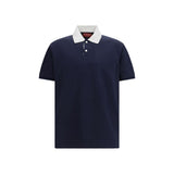 Gucci Blue Cotton Polo Shirt