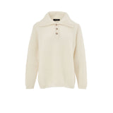 Gran Sasso White Wool Polo Shirt