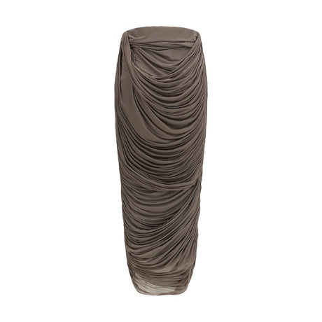 Magda Butrym Brown Copper Midi Skirt