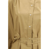 Loulou De Saison Beige Cotton Casual Dress