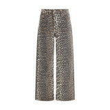Ganni Multicolor Cotton Relaxed Fit Jeans
