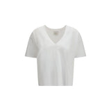 Loulou De Saison White Cotton Long Sleeve T-Shirt