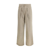 Haikure Beige Cotton Jeans Denim