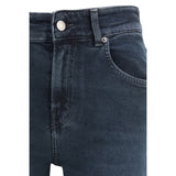 Haikure Blue Cotton Flared Jeans