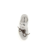 Miu Miu White Calf Leather Bos Taurus Athletic Sneakers