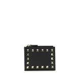 Valentino Garavani Black Calf Leather Bos Taurus Wallet
